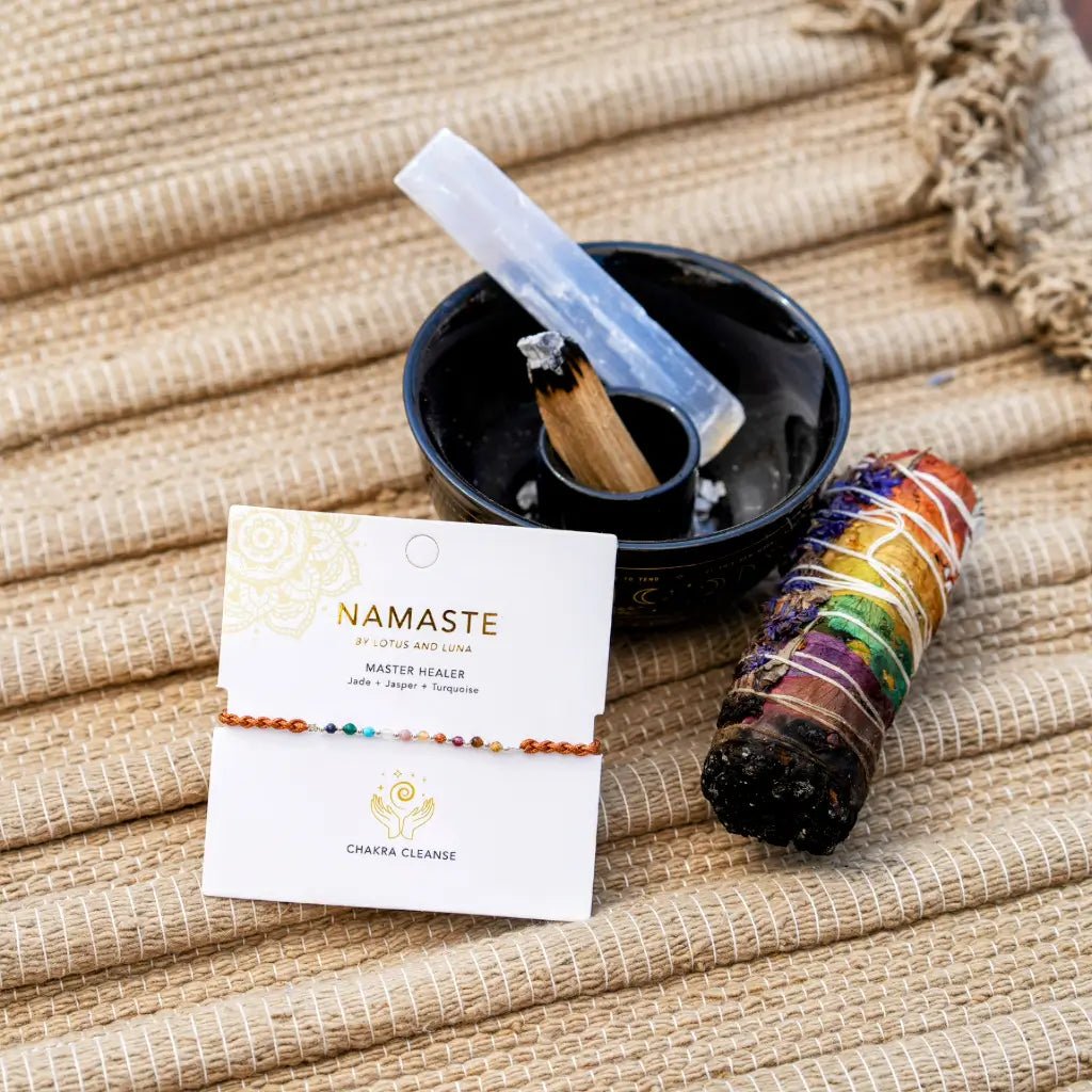 Authentic healing jewelry and energy jewelry collection with handmade crystal bracelets and chakra accessories