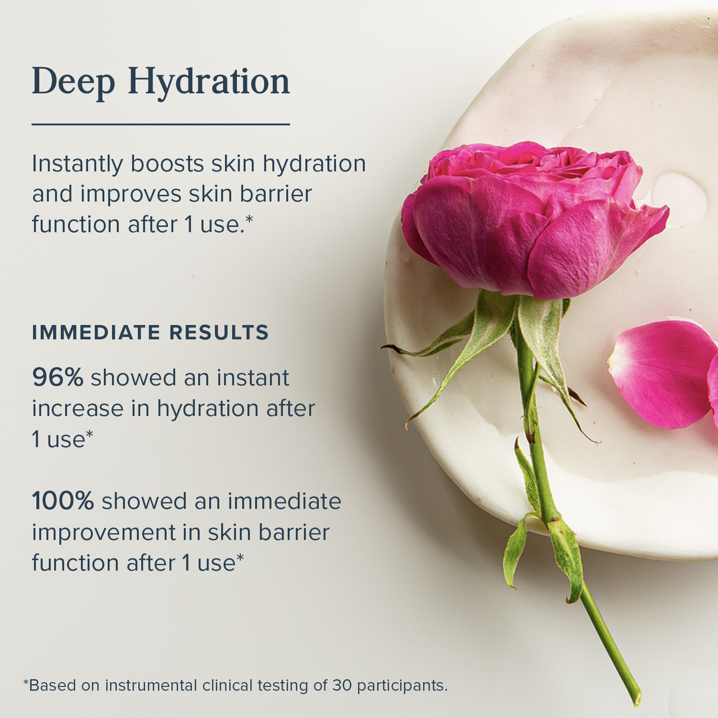 Buy Rosewater Toner for Glowing Skin with Heritage Store Rosewater Toner Mini, featuring a pink rose on a white dish to highlight hydration benefits.