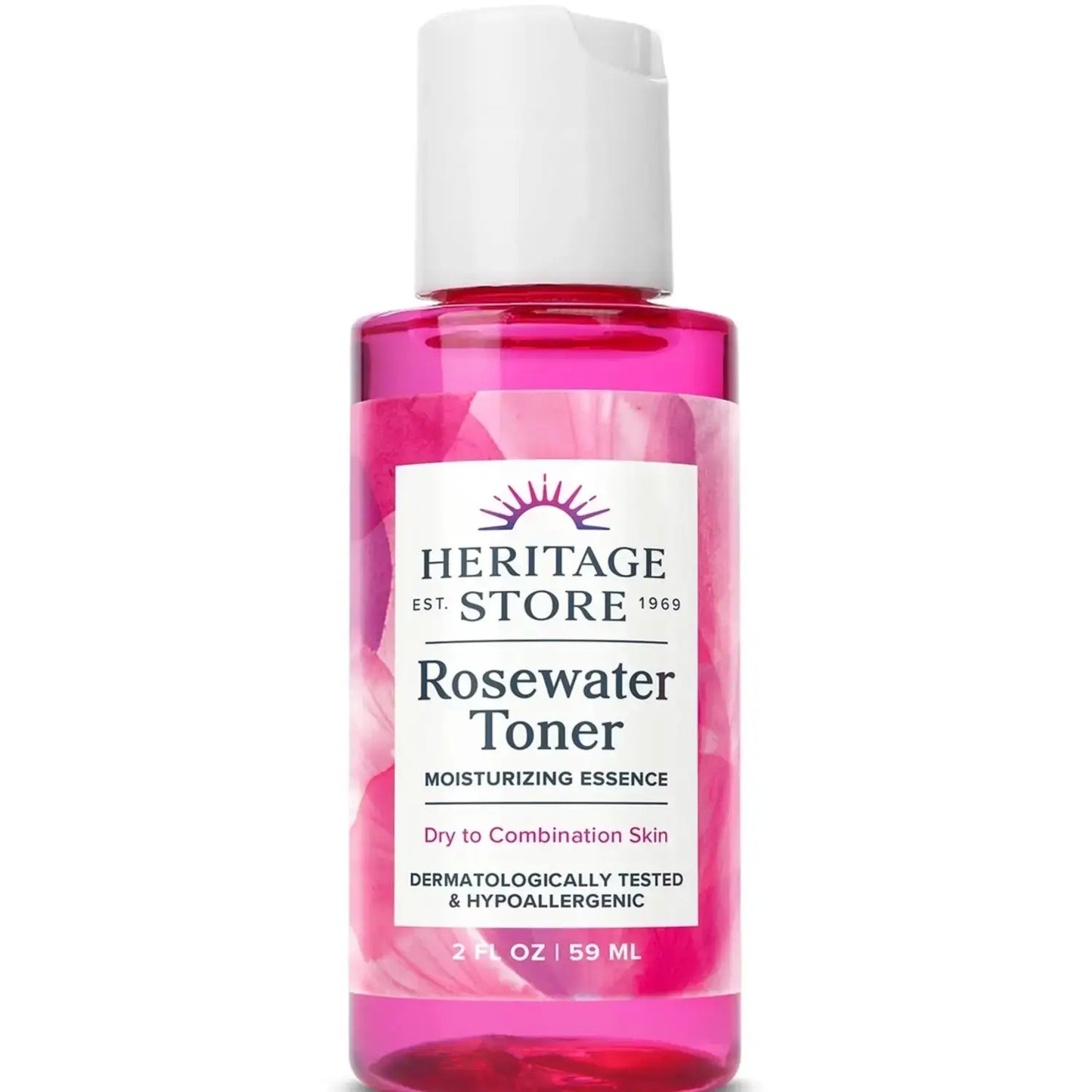 Heritage Store Rosewater Toner Mini 2 oz Travel Size