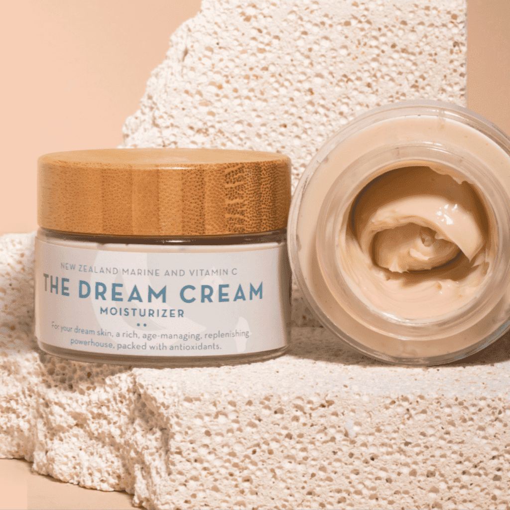 A jar of The Organic Skin Co. Dream Cream Facial Moisturizer