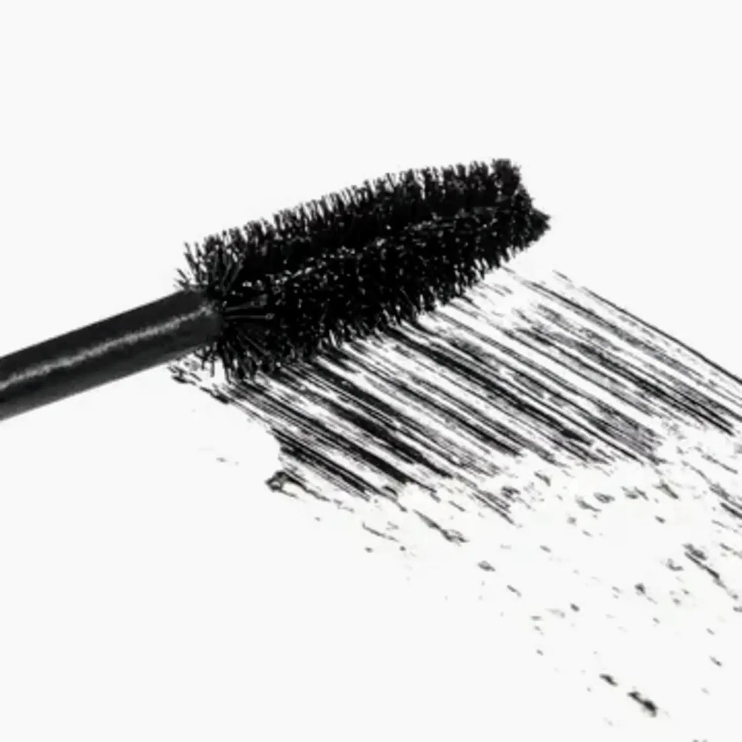 lashfood mascara in black with large bristle brush for eyelash volume, length and definition.