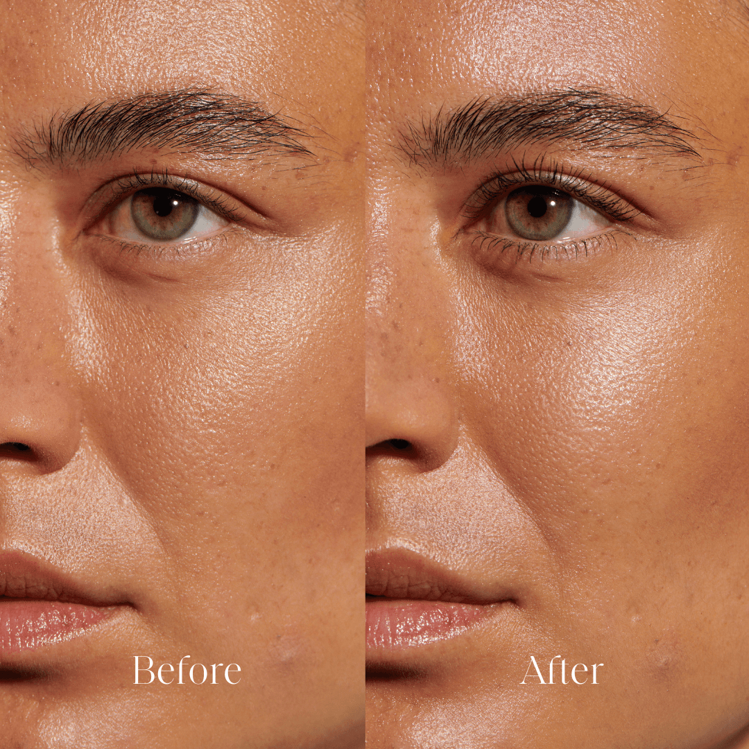 minori mother of lashes black mascara before and after showing lash lengthening.