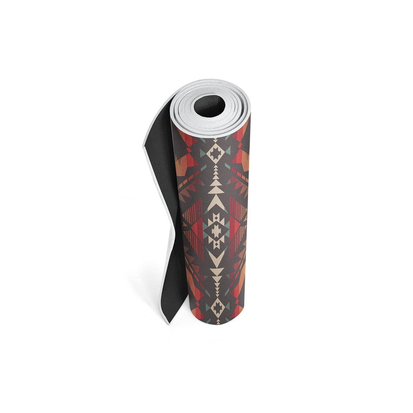 pendleton bridge creek design yune ascend lightweight yoga mat rolled up for travel