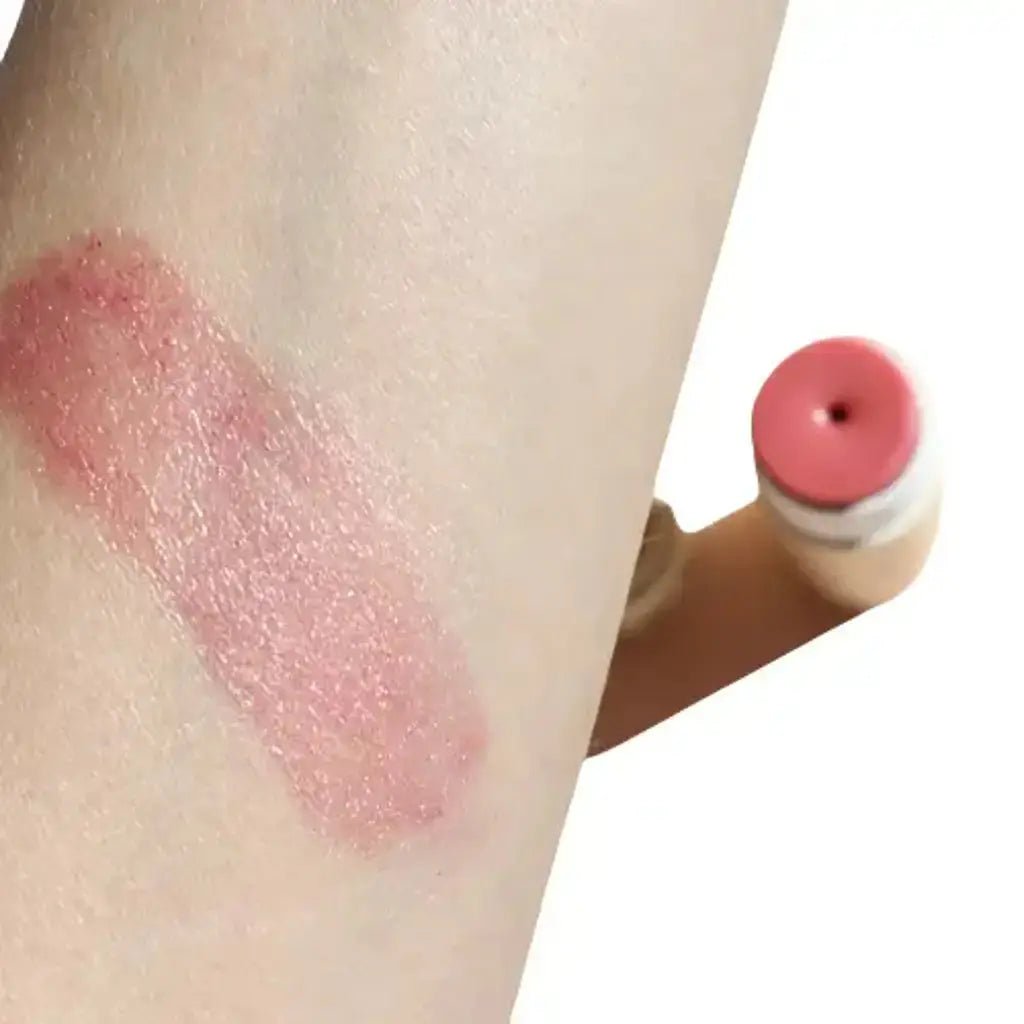 pink tinted organic lip balm