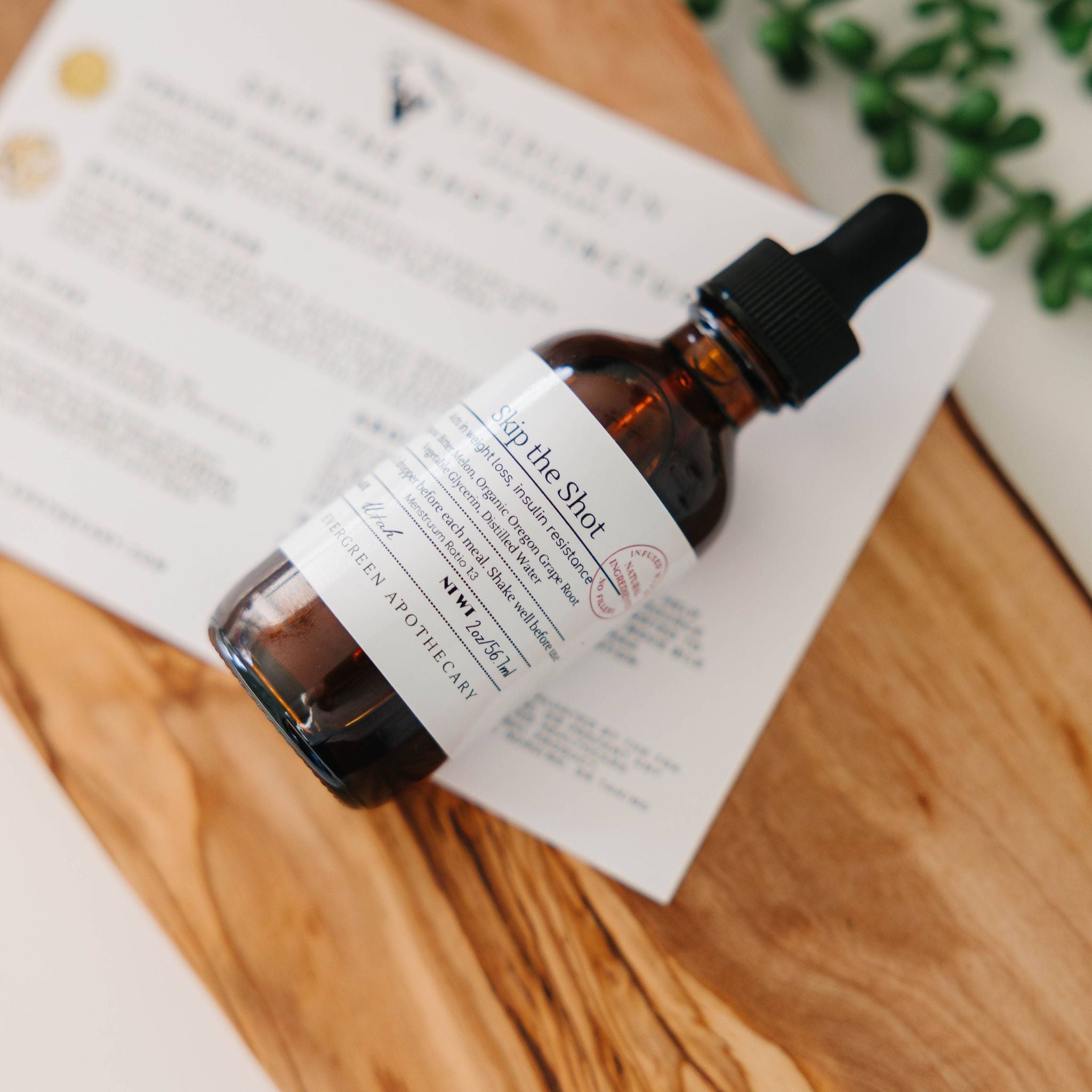 Skip the Shot Berberine Tincture Natural Weight Management Support by Evergreen Apothecary 