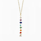 Healing 7 Chakras Necklace by Lotus and Luna - Gemstone Necklace by Lotus and Luna at Elle and Willow
