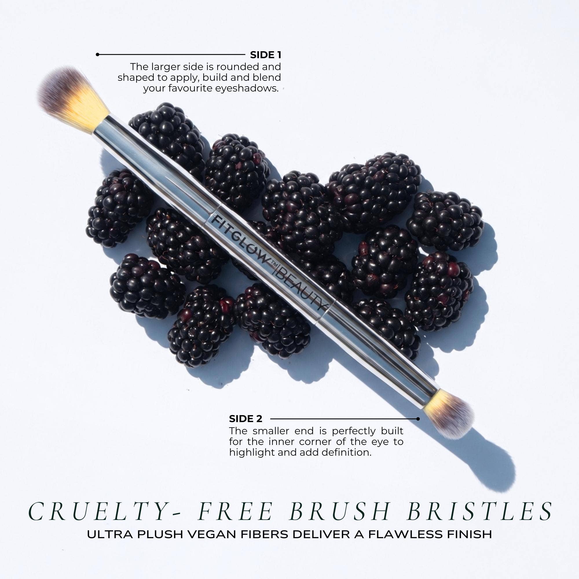 Fitglow Beauty | Vegan Teddy Double Eye Brush
