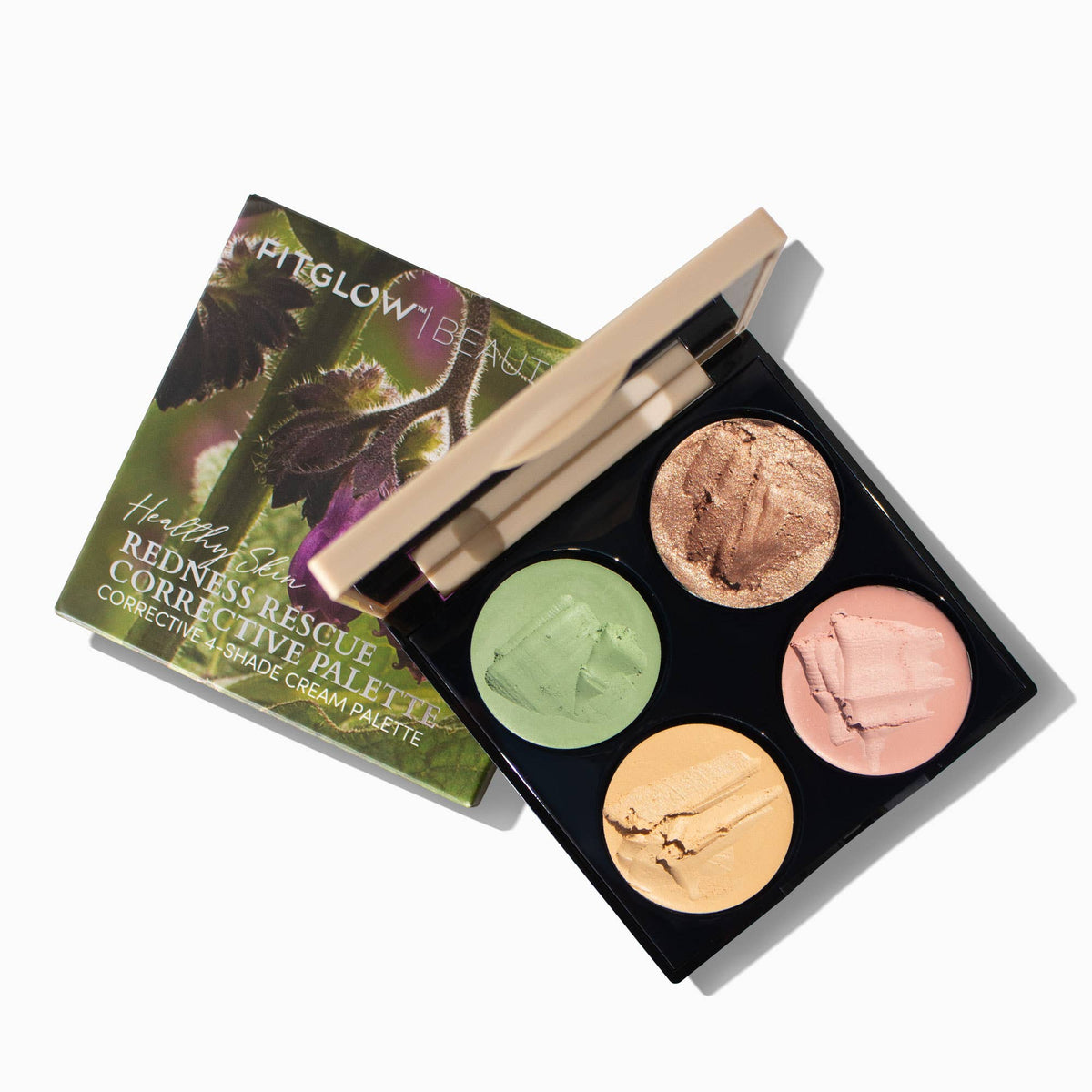 Fitglow Beauty Redness Rescue Corrective Palette by Fitglow Beauty, Color Corrector at Elle and Willow