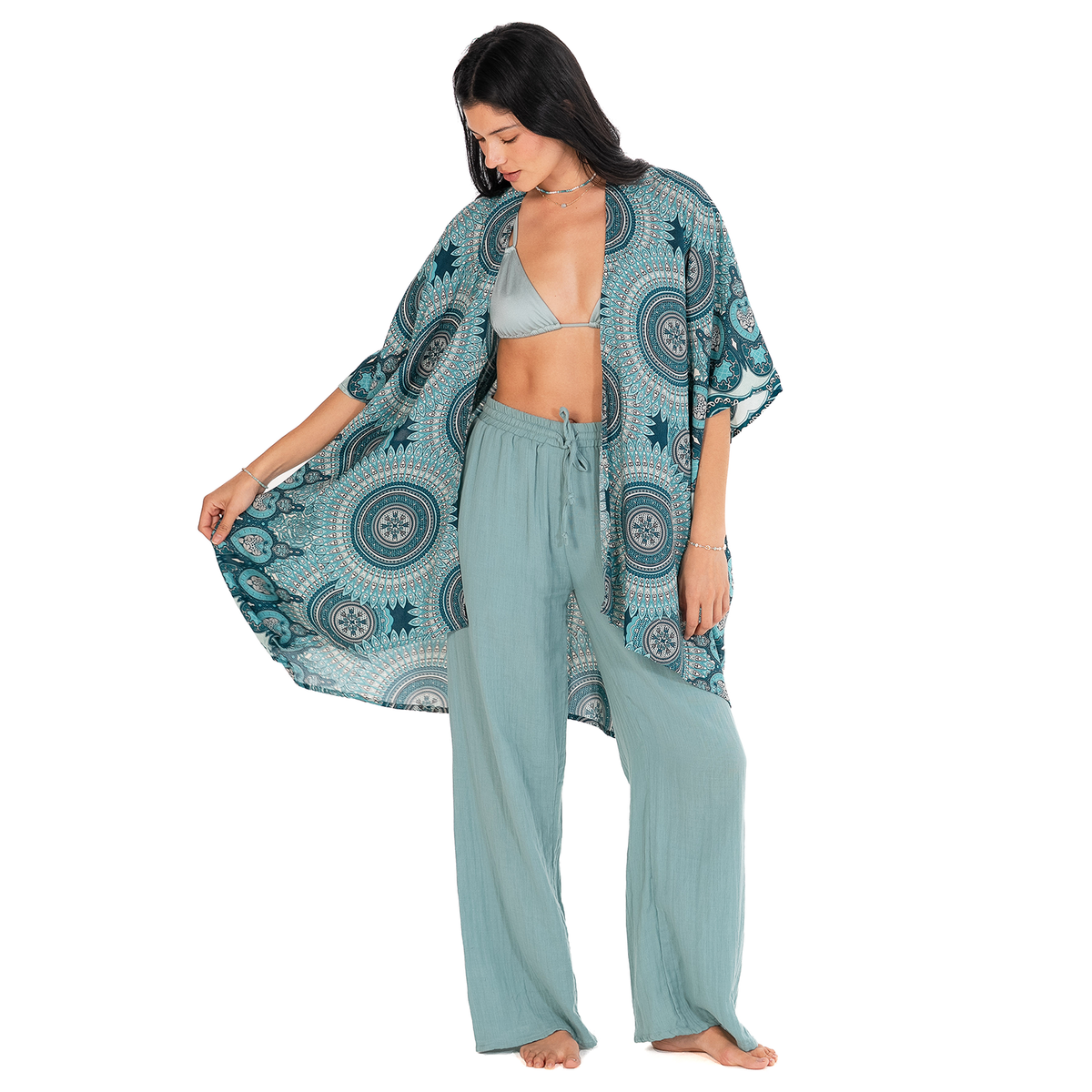 Lotus and Luna Sayulita Mandala Kimono Cover Up