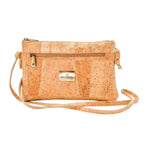 Iris Cork Crossbody Bag in Natural - Boho Vegan Handbag, Crossbody Handbag by BENT&BREE at Elle and Willow