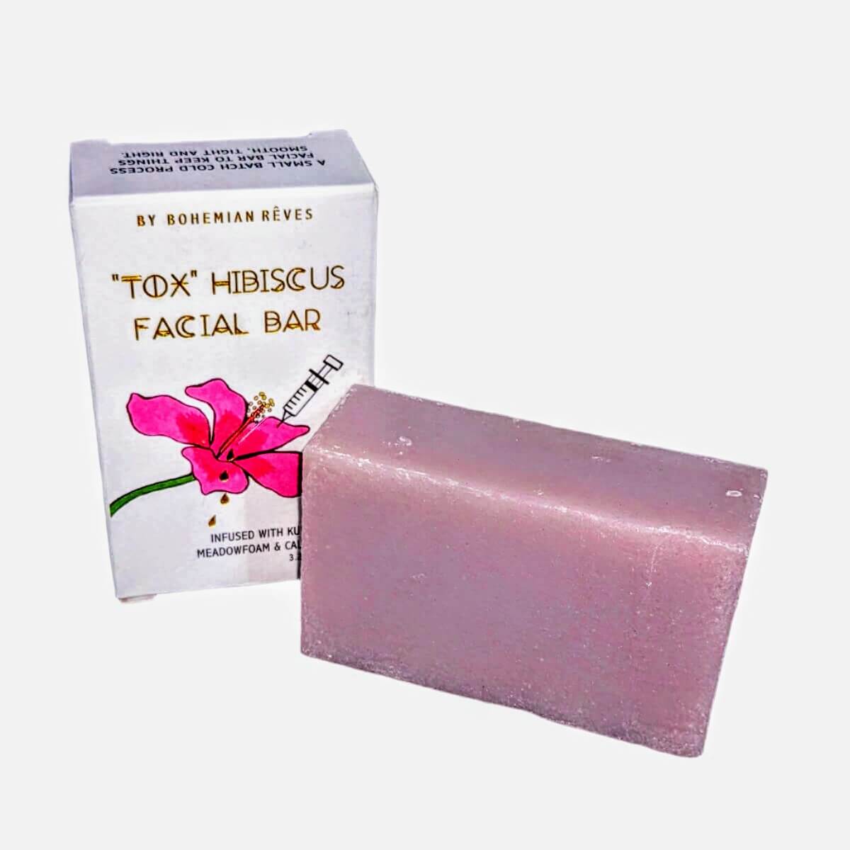 Bohemian Rêves - 'Tox' Hibiscus Contouring Facial Cleansing Soap Bar