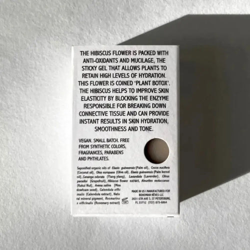 Bohemian Rêves - 'Tox' Hibiscus Contouring Facial Cleansing Soap Bar