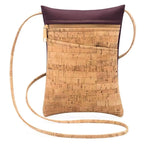 Natural Cork + Vegan Leather Mini Crossbody Bag by Natalie Therese