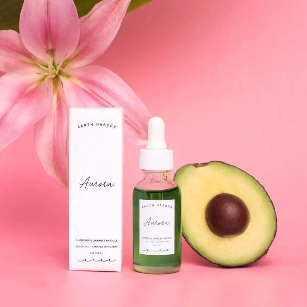 Earth Harbor Aurora Organic Hemp Face Oil with Avocado Oil