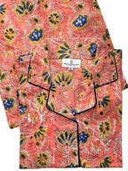Floral Pajama Set in Pink Boho Floral Print