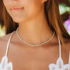 Gemstone & Crystal Necklace by Lotus and Luna, Amazonite Necklace, Bohemian Jewelry at Elle and Willow