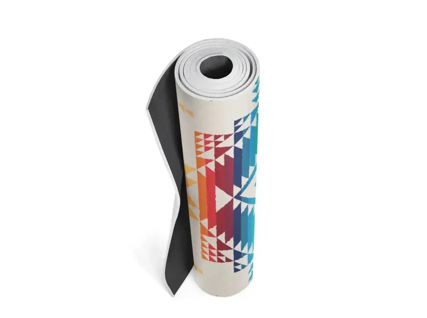 Pilot Rock Yoga Mat Rolled up for Travel