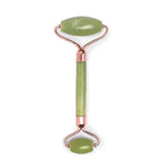 Earth Harbor Green Goddess Kit with Natural Face Serum and Real Jade Roller - Jade Facial Roller with Rose Gold Trim