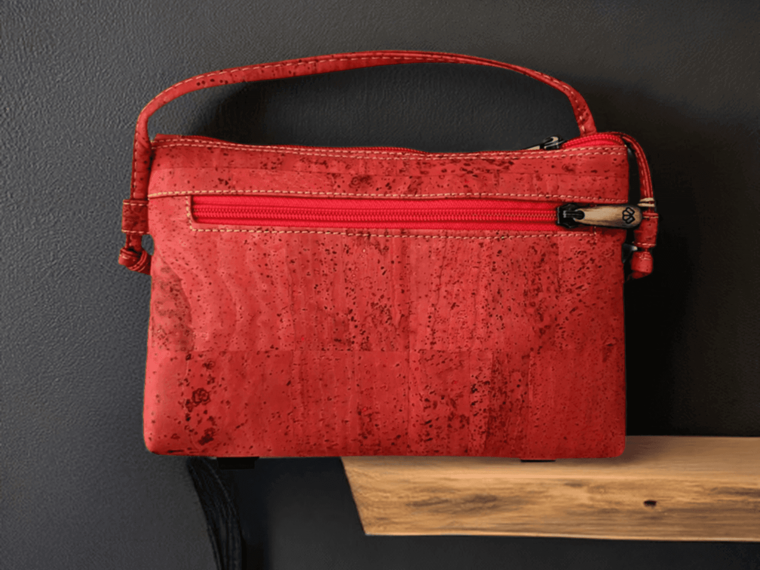 Red Crossbody Bag - back view