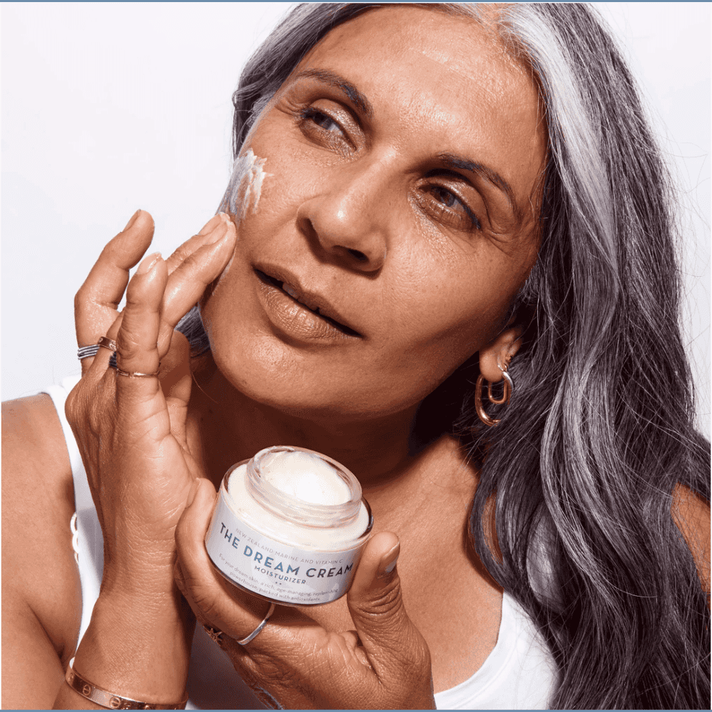 Organic Skin Co Dream Cream applied to skin
