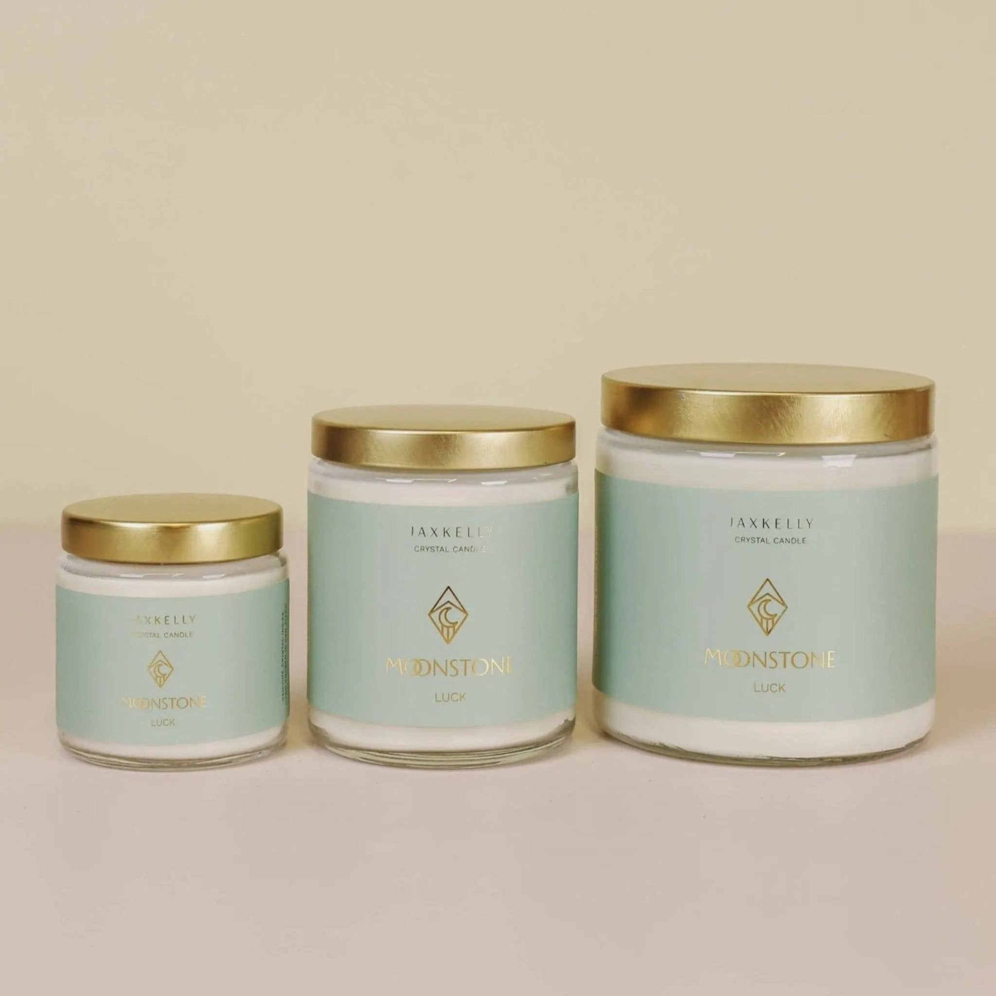 Three JaxKelly Crystal Candles for Good luck. 