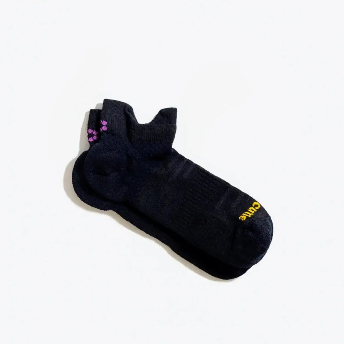 ToughCutie - Tia Performance No Show Tab Socks in Black