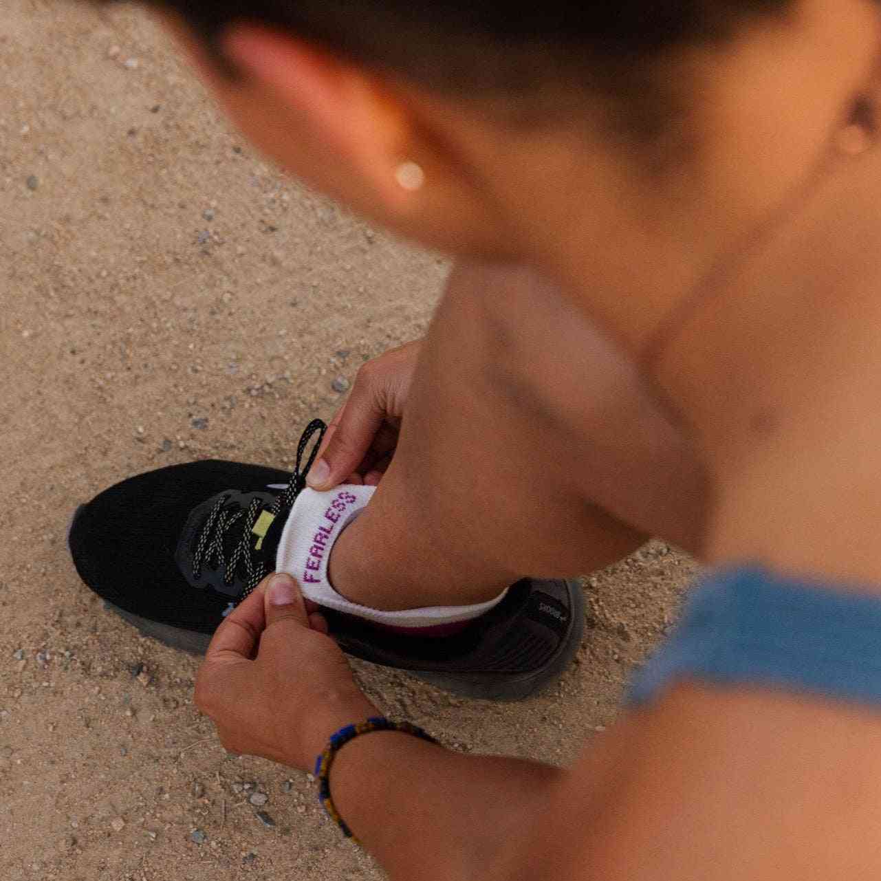 ToughCutie - Tia Performance No Show Tab Socks in Black