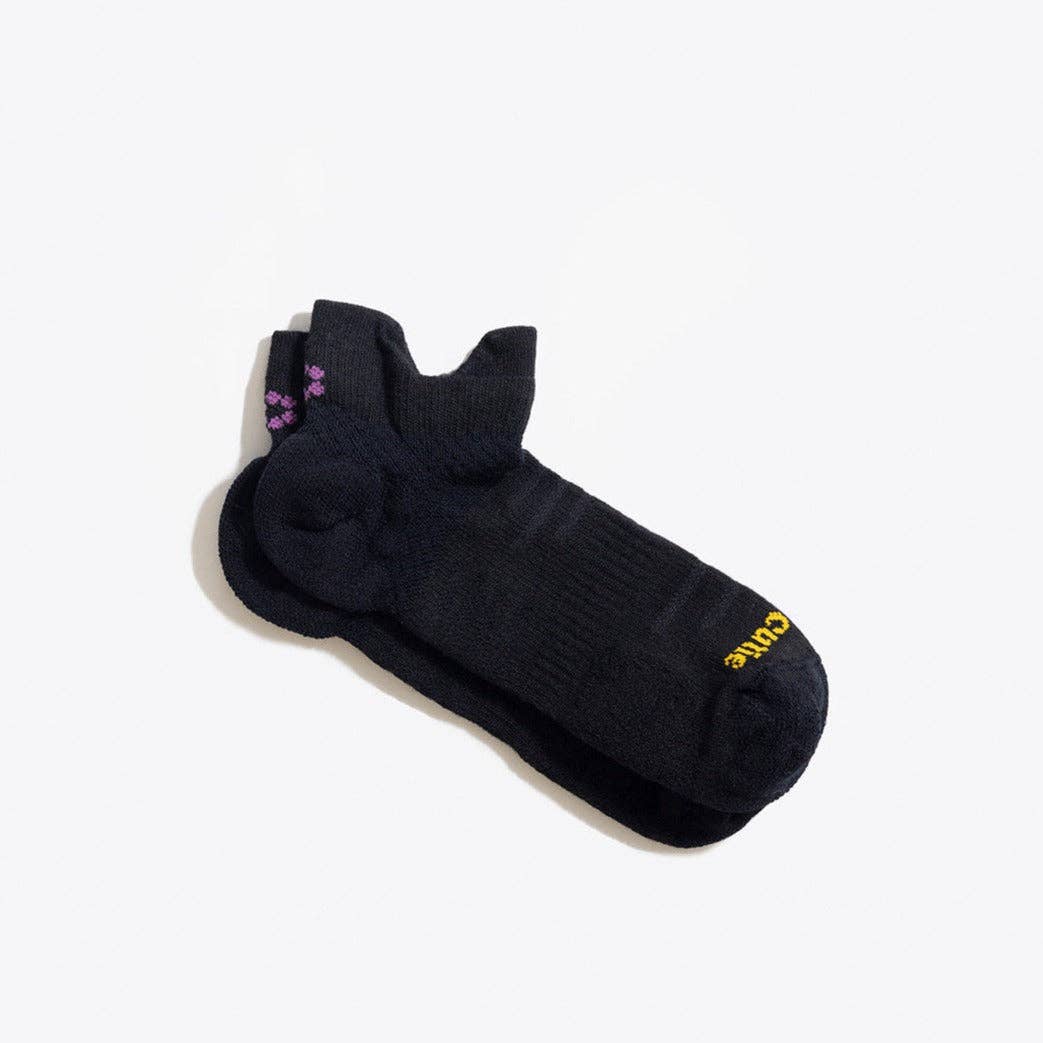 ToughCutie - Tia Performance No Show Tab Socks in Black