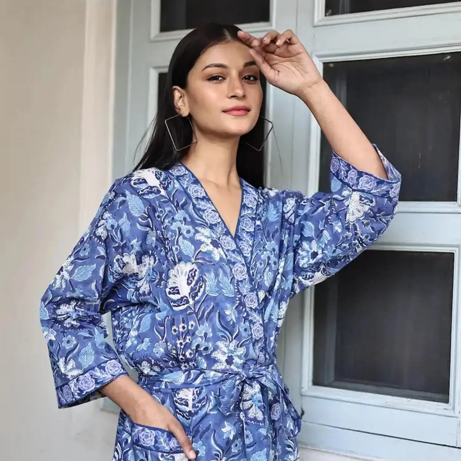 Cotton kimono robe online