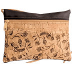 Brown Floral Print Crossbody Bag or Hip Bag