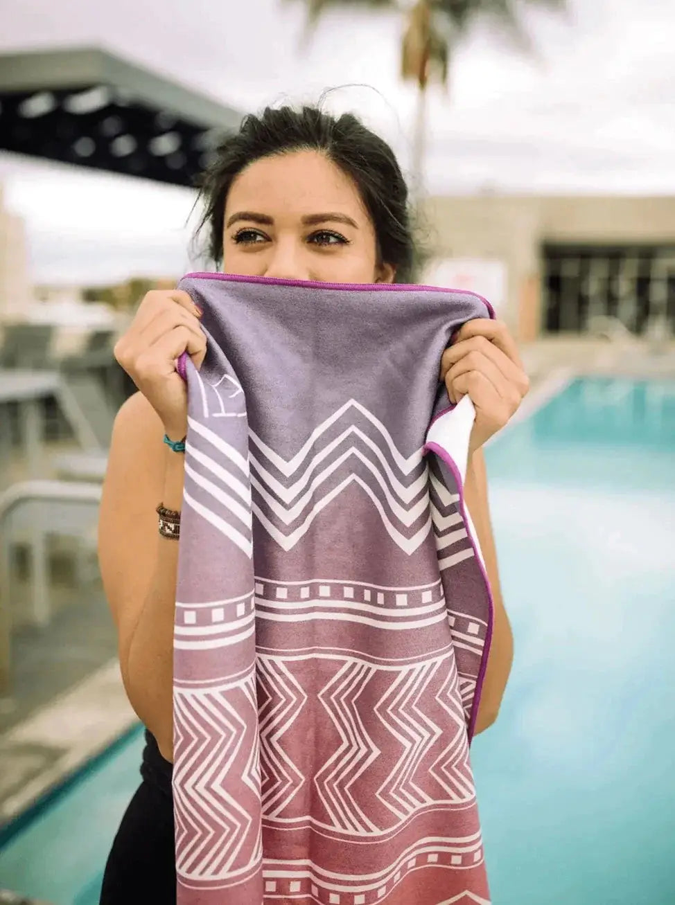 The "Cassady" Super Grip Yoga Towel from Yeti Yoga