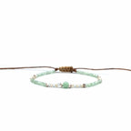 Amazonite Gemstone & Crystal Healing Goddess Bracelet, Intention Bracelet by Lotus and Luna at Elle and Willow