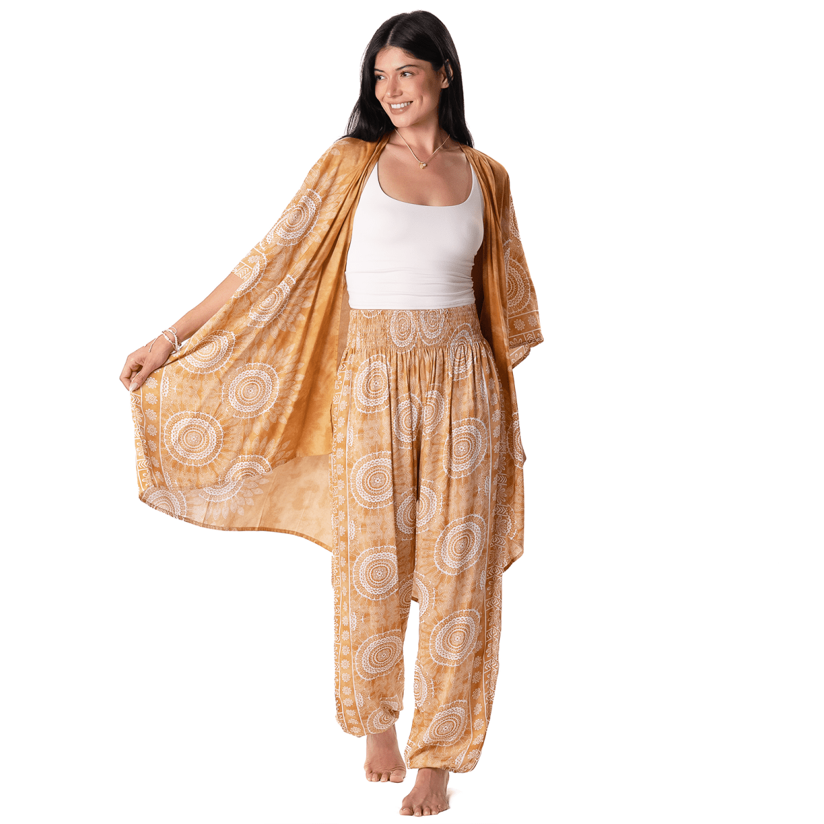 Amber Coast Kimono Beach Cover Up, Boho Kimono by Lotus and Luna shop at Elle and Willow
