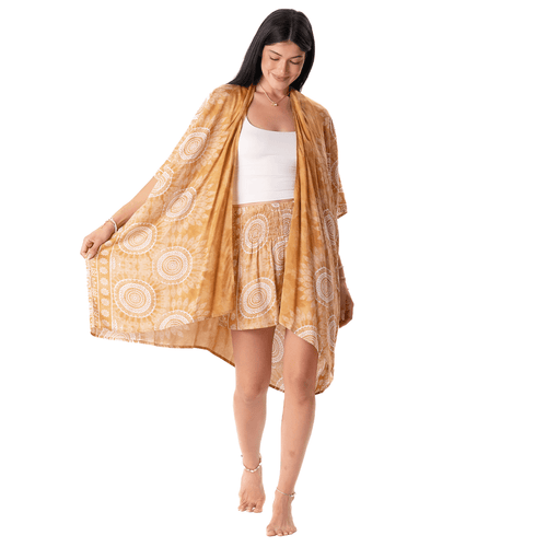 Amber Coast Kimono Beach Cover Up, Boho Kimono by Lotus and Luna shop at Elle and Willow