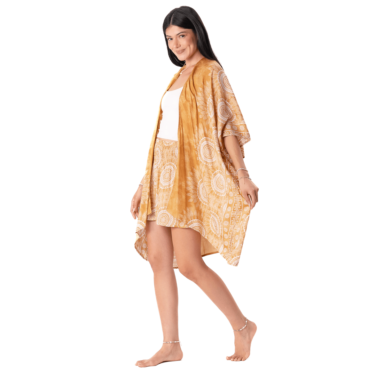 Amber Coast Kimono Beach Cover Up, Boho Kimono by Lotus and Luna shop at Elle and Willow