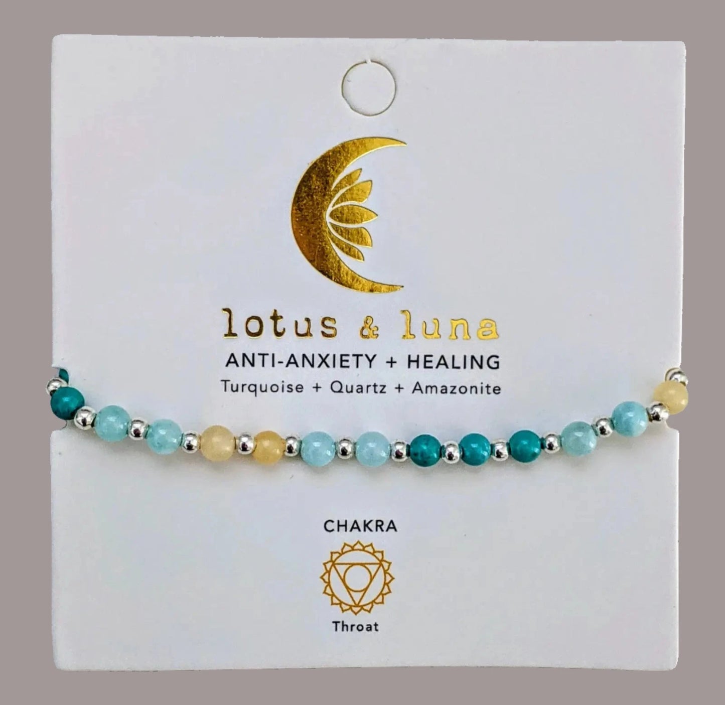 anti-anxiety bracelet with blue stone beads