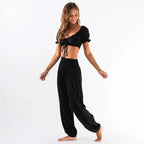 Black Harem Pants by Lotus and Luna