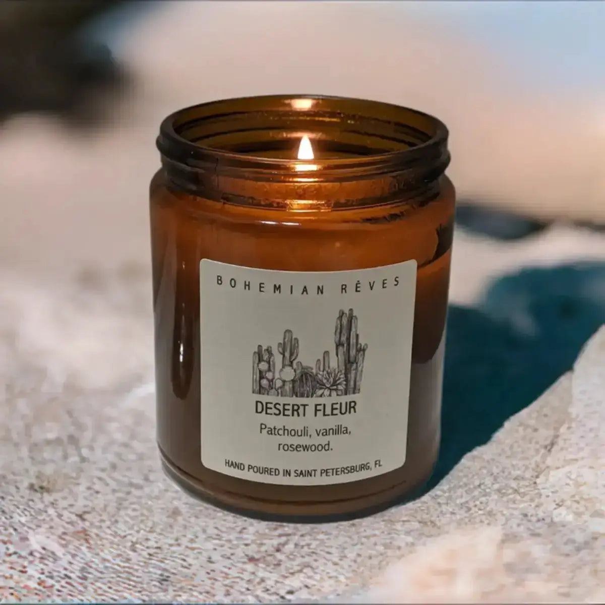 Bohemian Rêves - Desert Fleur - Patchouli & Vanilla Soy Wax Candle
