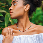 Chakra Balance Set: 7 Chakra Jewelry Duo - Incense & Holder, Chakra Jewelry by Lotus and Luna, 7 chakra jewelry at Elle and Willow