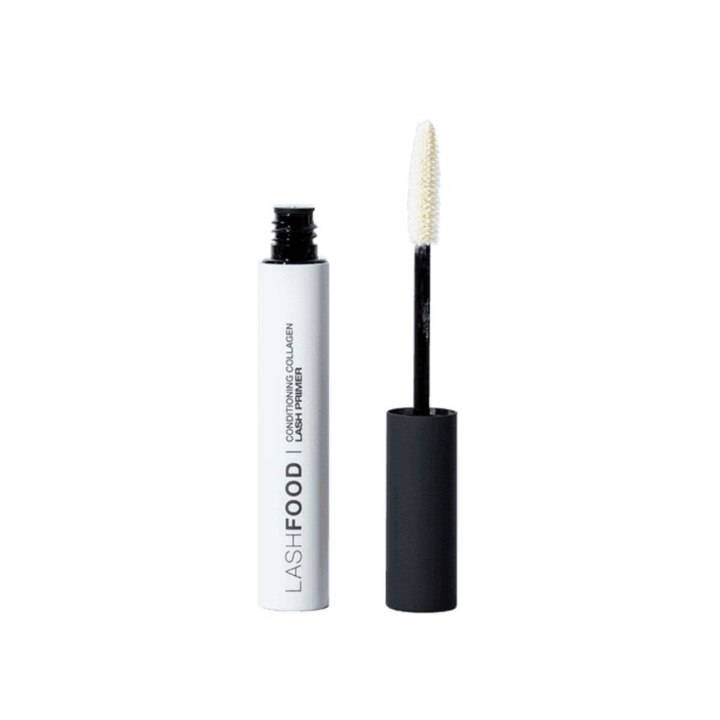 conditioning eyelash primer and mascara set by lashfood, collagen primer tube with brush