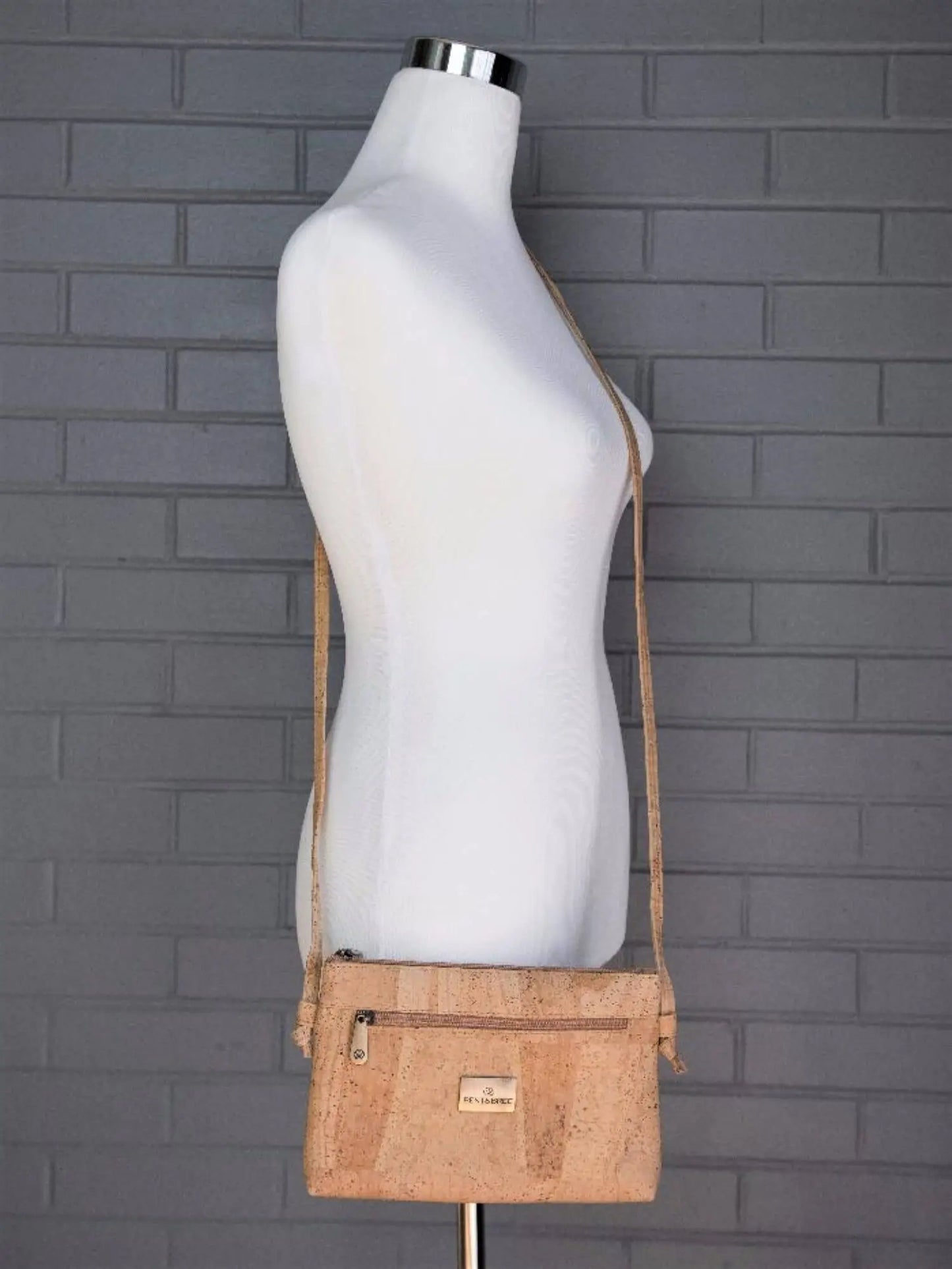 Cork Crossbody Bag by Bent&Bree on Model