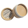 River Organics Cosmetics Vegan Cream Concealer for color-correcting, under eyes and skin imperfections in shade 01 light with beige undertones.