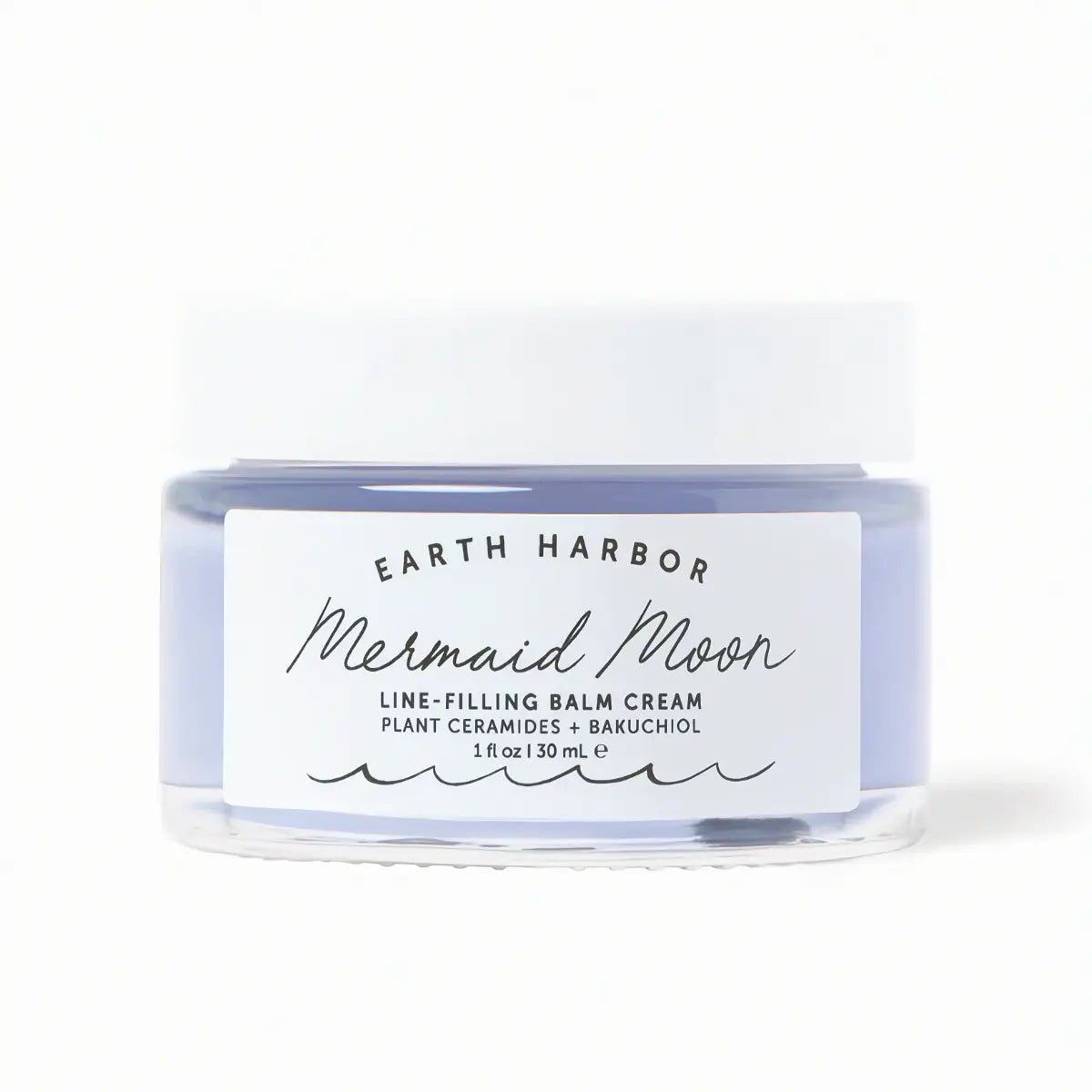 earth harbor mermaid moon line filling anti-aging night cream in a 1 oz glass jar