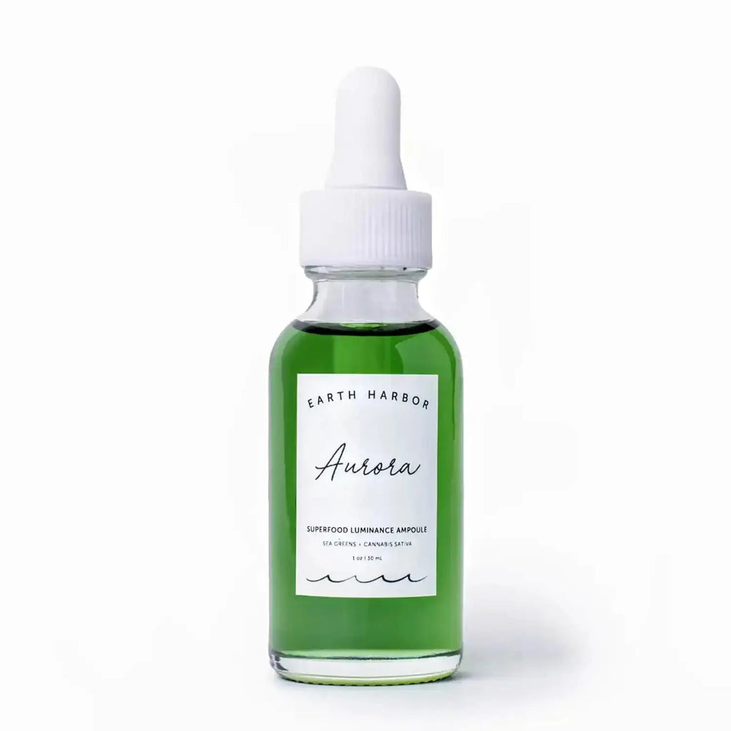 earth harbor aurora organic hemp face oil serum