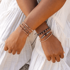 Evil Eye Bracelet, Evil Eye Bracelet by Lotus and Luna, bohemian style bracelets at Elle and Willow