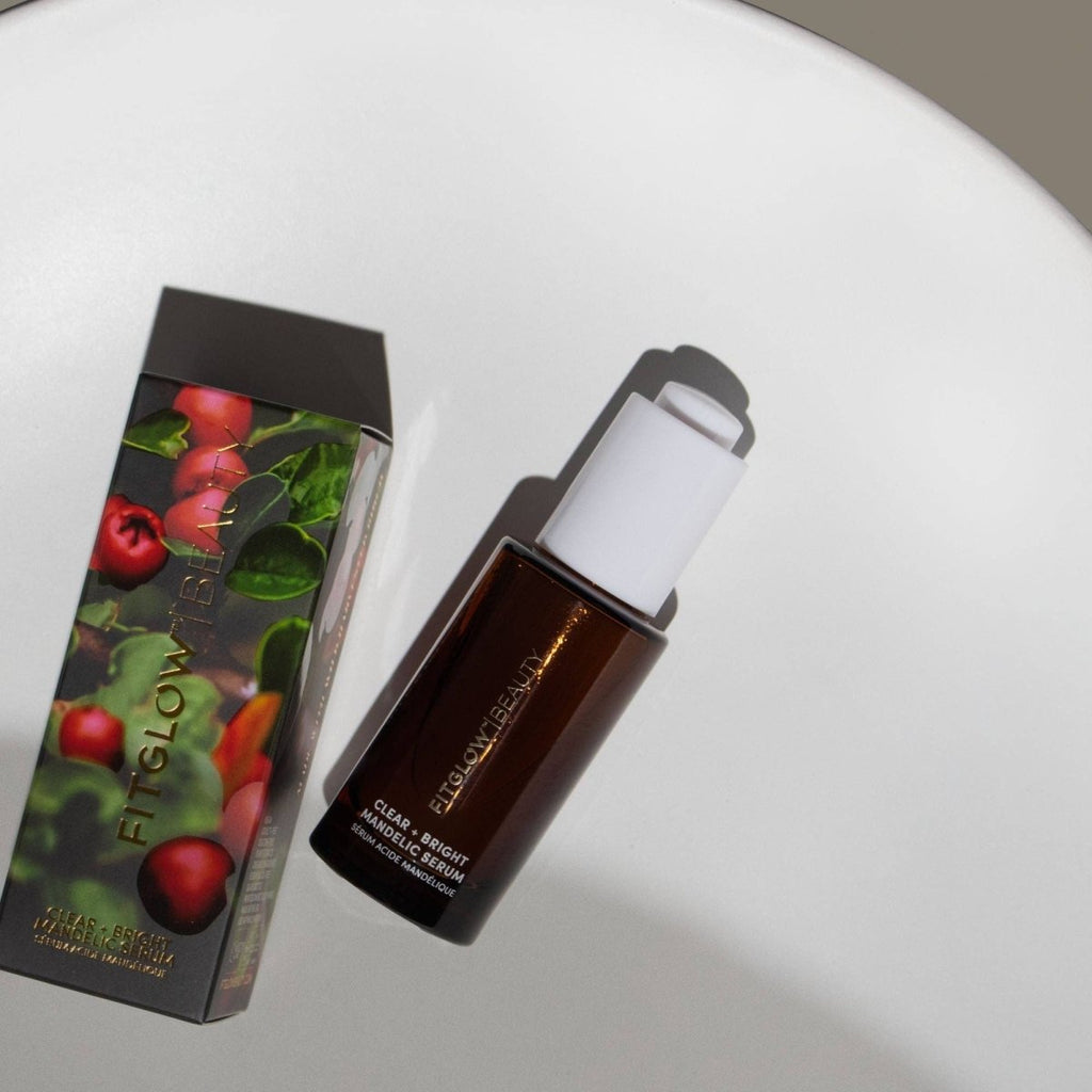Fitglow Beauty - Clear + Bright Mandelic Serum Drops Face Serum by Fitglow Beauty