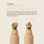 Fitglow Beauty - Day to Night Ceramide Hydra - Balm Duo: 24Hour Clear + Rosewood Lip Balm Gift Set by Fitglow Beauty