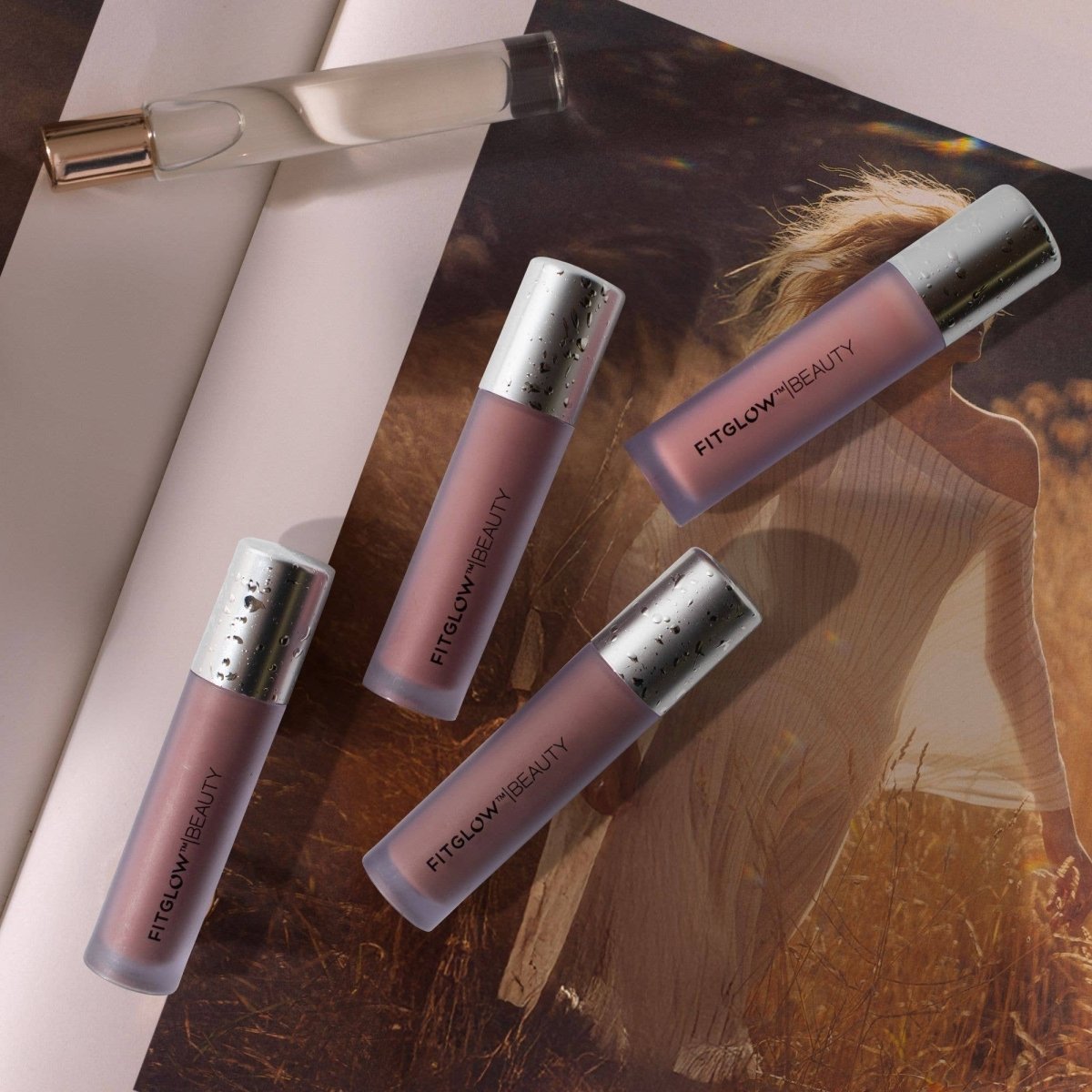 Fitglow Beauty Lip Serum in Be a limited edition soft warm nude Lip Colour Serum at Elle and Willow