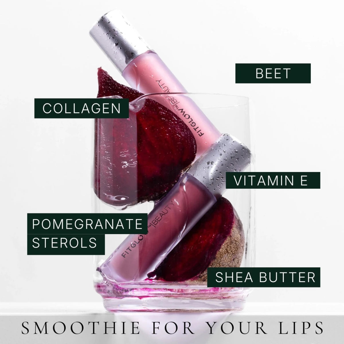 Fitglow Beauty | Lip Colour Serum in 'Go' Pale Pink Nude by Fitglow Beauty shop Lip Serum at Elle and Willow