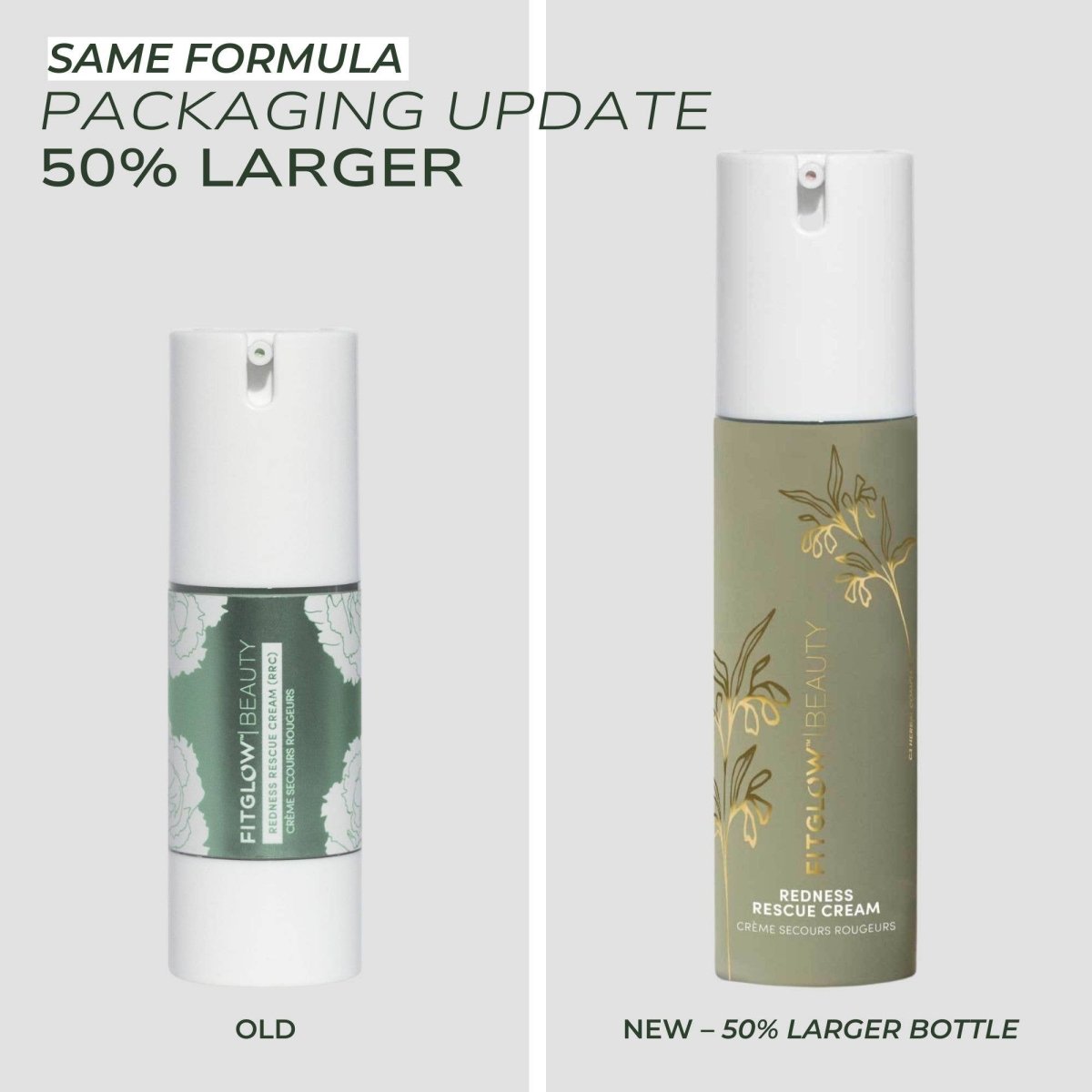 Fitglow Beauty - Redness Rescue Cream - 45ml Hydrating Face Cream at Elle and Willow